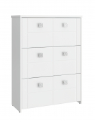 Шкаф под обувь Изабель ИЗ-55К белое дерево