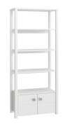 Стеллаж открытый Изабель ИЗ-62К белое дерево