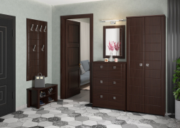 Гарнитур для прихожей Изабель ИЗ-008 орех темный