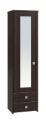 Шкаф-пенал с зеркалом Изабель ИЗ-63К орех темный