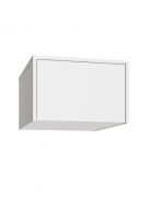 Антресоль Оптима ОП-10 белый структурный/меренга