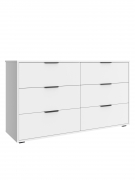 Комод Оптима ОП-16 (1352х426) белый структурный/меренга