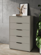 Комод Оптима ОП-05 глиняный серый/риолит