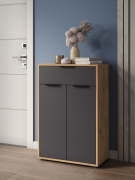 Комод Оптима ОП-06 дуб крафт золотой/графит