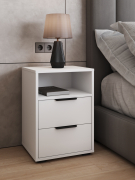 Тумба прикроватная Оптима ОП-07 белый структурный/меренга