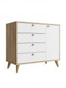 Комод Велламо ВО-11 блэквуд ячменный/бланж