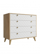 Комод Велламо ВО-12 блэквуд ячменный/бланж