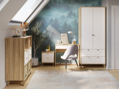 Комплект мебели для кабинета Велламо ВО-107 блэквуд ячменный/бланж