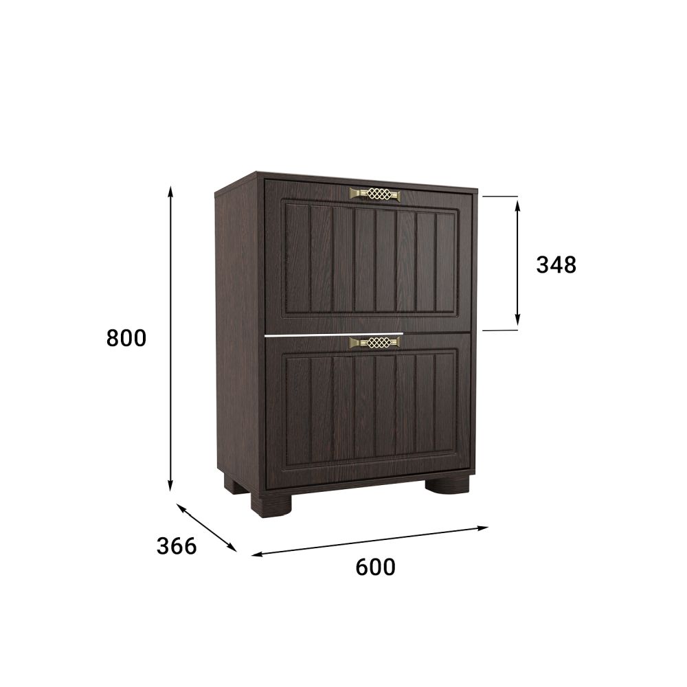 Тумба для обуви (обувница) «Монблан» МБ-33К венге/орех шоколадный