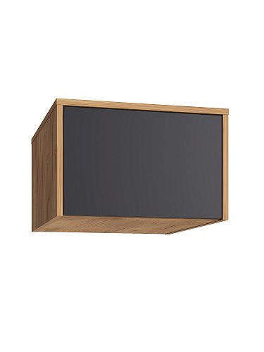 Шкаф-пенал с антресолью Оптима ОП-126 дуб крафт золотой/графит