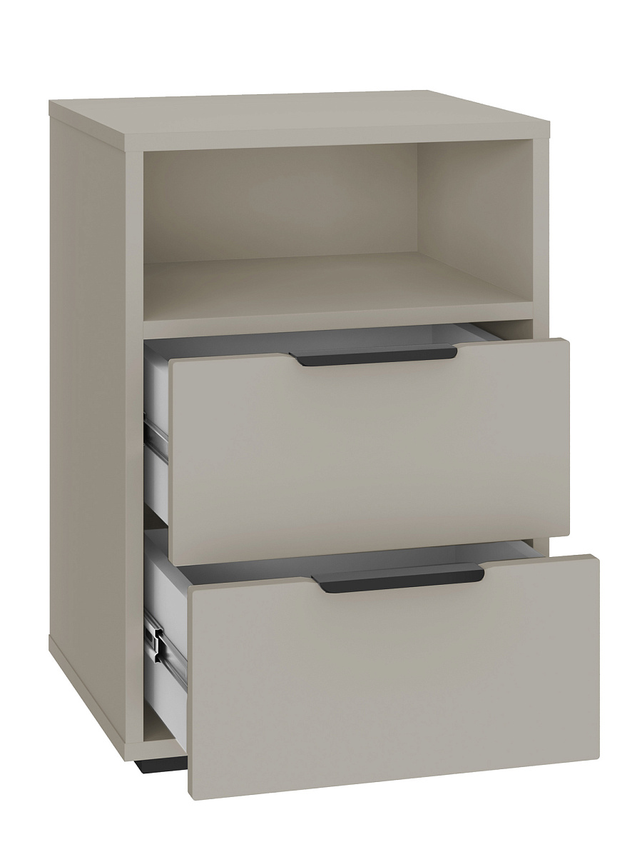 Тумба прикроватная Оптима ОП-07 глиняный серый/риолит