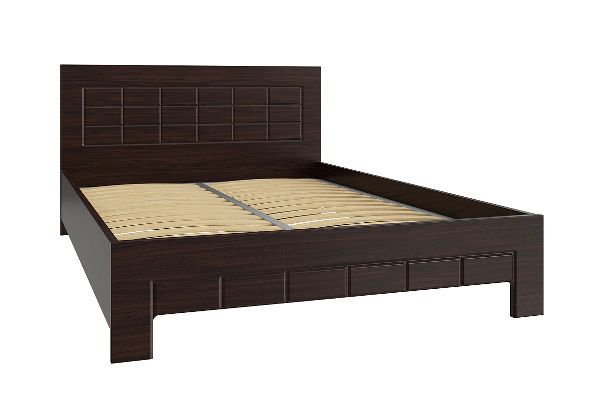 Кровать Изабель ИЗ-711K (2000x1400) орех темный