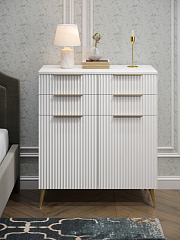 Комод Афина АФ-06 белый бриллиант/бланж