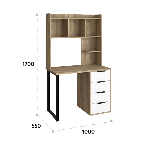 Полка П-100 блэквуд ячменный (994*240)