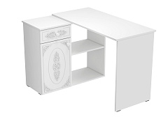 Стол угловой Ассоль АС-67 белое дерево