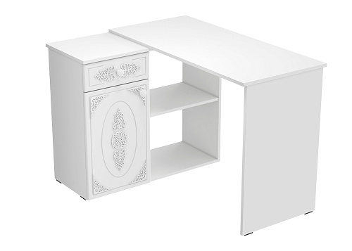 Стол угловой Ассоль АС-67 белое дерево
