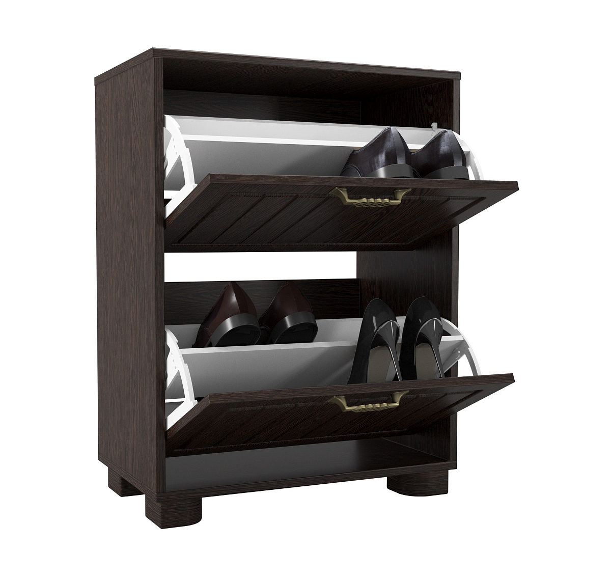Тумба для обуви (обувница) «Монблан» МБ-33К венге/орех шоколадный