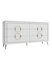 Комод Оливия ОЛ-07 белый бриллиант/бланж