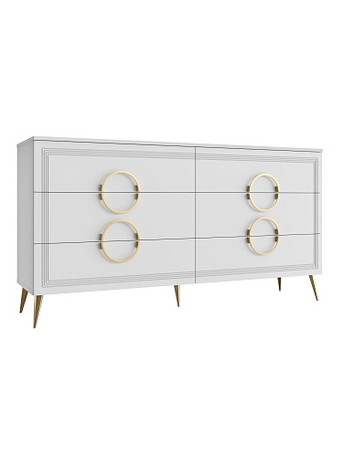 Комод Оливия ОЛ-07 белый бриллиант/бланж