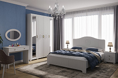 Шкаф «Монблан» МБ-25К комбинированный белое дерево