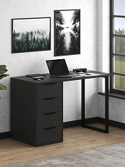 Стол Стол С-400 черный шагрень/блэк