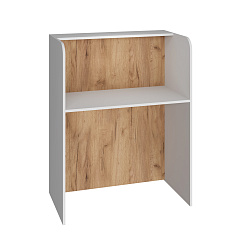 Тумба/ресепшн Р-01 белый структурный/дуб крафт золотой