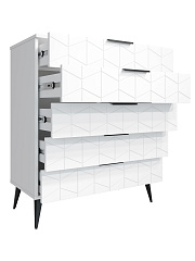 Комод Контемпо КТ-03 белый бриллиант/бланж