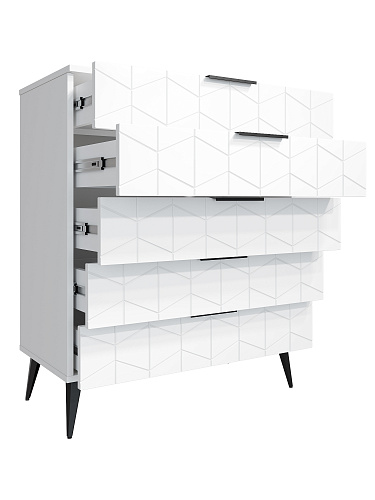 Комод Контемпо КТ-03 белый бриллиант/бланж