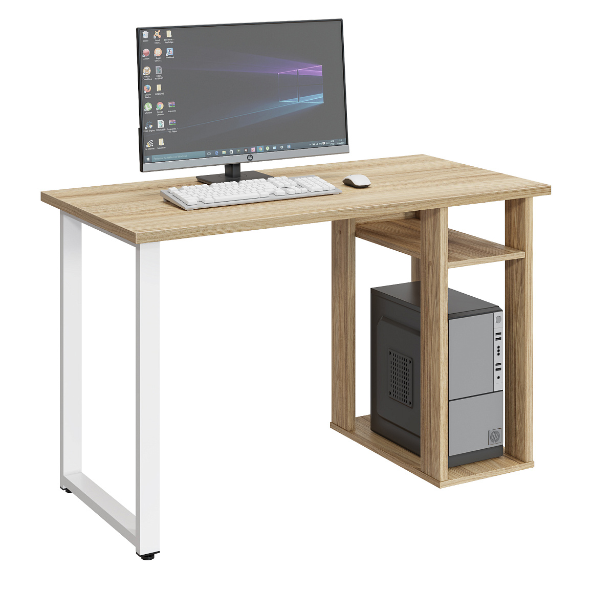 Стол С-611 (1200х600) блэквуд ячменный