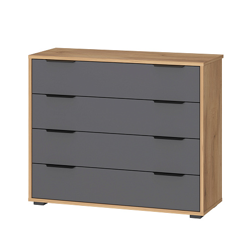 Комод Оптима ОП-04 дуб крафт золотой/графит