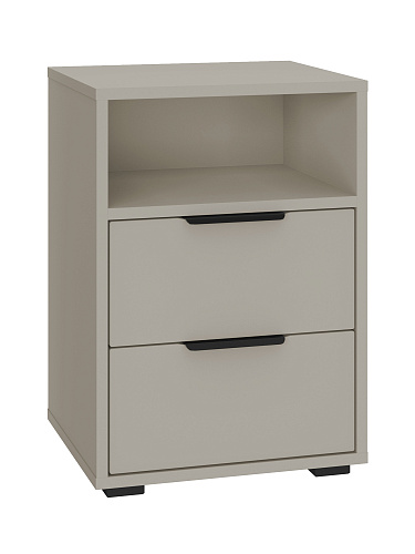 Тумба прикроватная Оптима ОП-07 глиняный серый/риолит