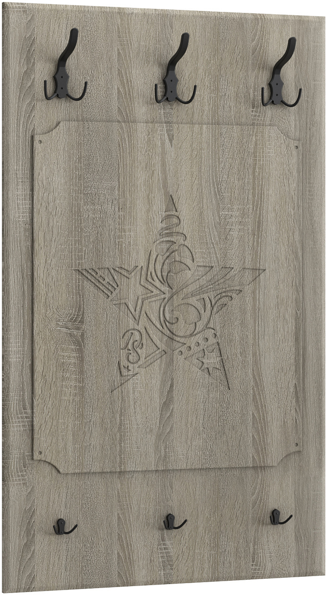 Вешалка ДримСтар ДС-31 дуб сонома темный