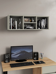 Полка П-02 глиняный серый