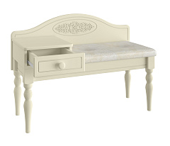 Банкетка Ассоль плюс АС-41 (ящик слева) ваниль