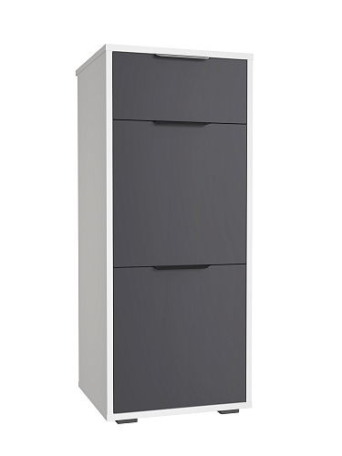 Тумба Оптима ОП-08 белый структурный/графит