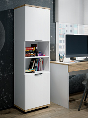 Стеллаж Скайлайт СЛ-4К блэквуд ячменный/белый/меренга