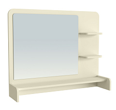 Полка с зеркалом ТН-3 ваниль