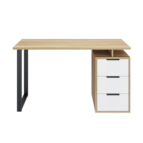 Стол С-406 блэквуд ячменный/меренга (1350*600)