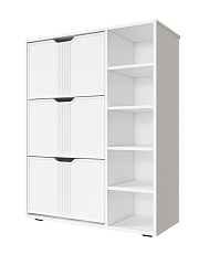 Тумба Эмилия ЭЛ-42 белый структурный/меренга