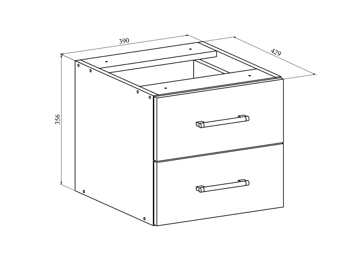 Тумба подвесная ОФ-21 северное дерево светлое