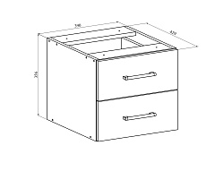 Тумба подвесная ОФ-21 северное дерево светлое