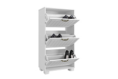 Тумба для обуви (обувница) «Монблан» МБ-34К белое дерево