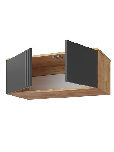 Антресоль Эмилия ЭЛ-51 дуб крафт золотой/графит