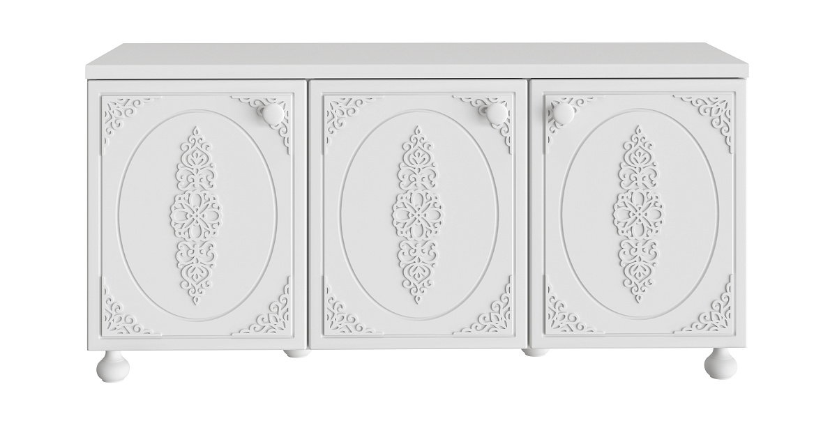 Тумба под ТВ Ассоль АС-55 белое дерево