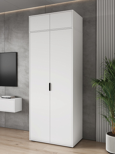 Антресоль Оптима ОП-11 белый структурный/меренга