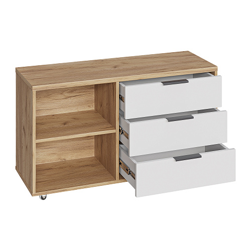 Тумба К-50 дуб крафт золотой/меренга