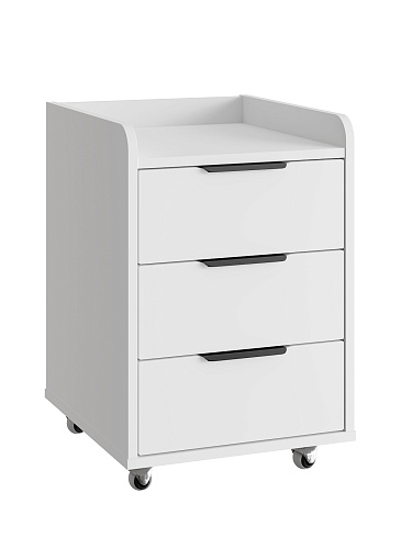 Тумба мобильная К-56 белый структурный/меренга