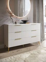 Комод Афина АФ-05 белый бриллиант/бланж