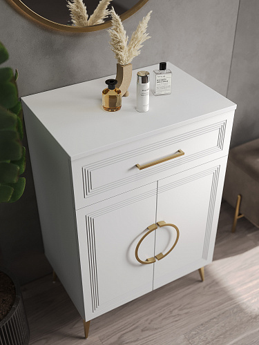 Тумба Оливия ОЛ-08 белый бриллиант/бланж