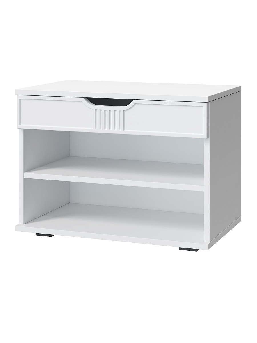 Тумба Эмилия ЭЛ-44 белый структурный/меренга